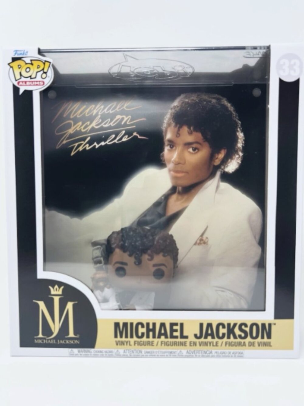 Funko Pop! Albums #33 MICHAEL JACKSON THRILLER White Suit Vinyl Figure VAULTED
